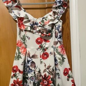Floral Ruffle Romper
